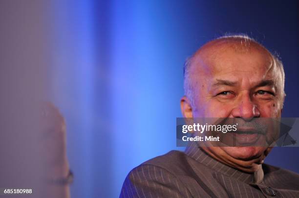 Sushilkumar Shinde, Minister of Power, photographed at a power submit in New Delhi.