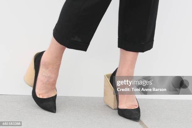 Jeanne Balibar attends the "Barbara" photocall during the 70th annual Cannes Film Festival at Palais des Festivals on May 18, 2017 in Cannes, France.