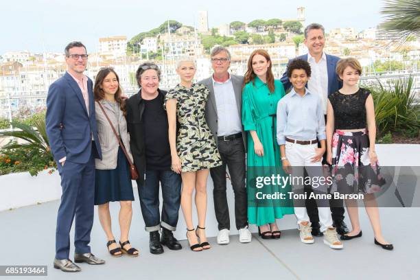 Michelle Williams,Todd Haynes, Julianne Moore, Millicent Simmonds and Jaden Michael attend the "Wonderstruck" photocall during the 70th annual Cannes...