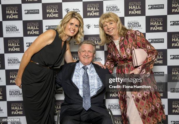 Nicole Coghlan, Ian and Kathryn MacDonald at Federation Square on May 19, 2017 in Melbourne, Australia.