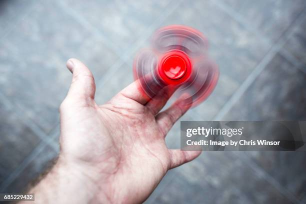 Red fidget spinner