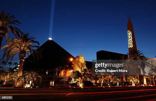 The Luxor Hotel and Casino is seen on May 30, 2002 in Las Vegas, Nevada.