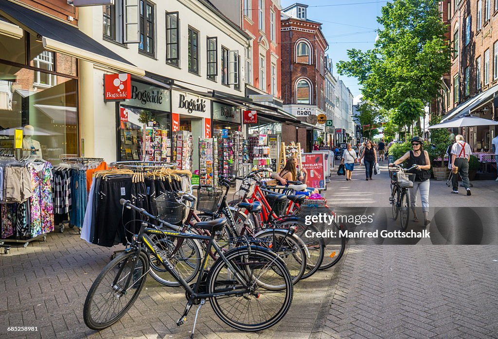Vestergade pedestrian shopping mall Odense
