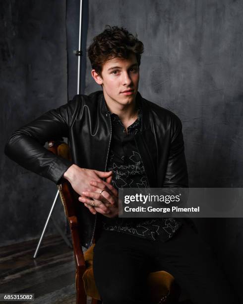 Shawn Mendes poses at the 2017 Juno Awards Portrait Studio at the Canadian Tire Centre on April 1, 2017 in Ottawa, Canada.