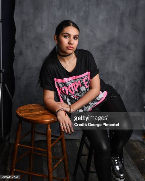 Alessia Cara poses at the 2017 Juno Awards Portrait Studio at the Canadian Tire Centre on April 1, 2017 in Ottawa, Canada.