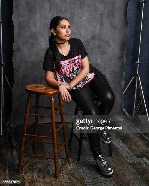 Alessia Cara poses at the 2017 Juno Awards Portrait Studio at the Canadian Tire Centre on April 1, 2017 in Ottawa, Canada.