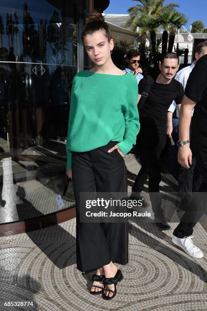 Sonia Ben Ammar is spotted arriving at Hotel Martinez during the 70th annual Cannes Film Festival at on May 19, 2017 in Cannes, France.