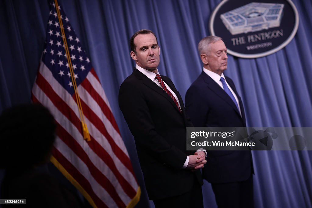 DOD Secretary Mattis And Chairman Of Joint Chiefs Dunford Brief Press On ISIL