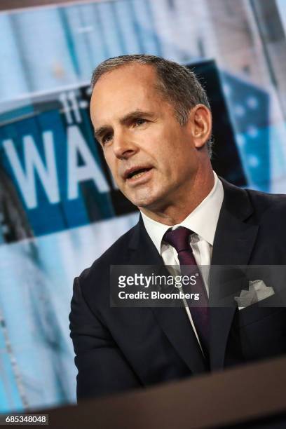 Mark Connors, global head of risk advisory at Credit Suisse Securities LLC, speaks during a Bloomberg Television interview in New York, U.S., on...