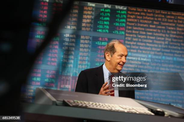 Bill Bradley, managing director of Allen & Co., speaks during a Bloomberg Television interview in New York , U.S., on Friday, May 19, 2017. Bradley...