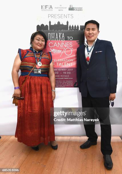 Guests attend From Dhaka to Cannes: A Celebration of Talent hosted by the International Emerging Film Talent Association at La Plage Royale on May...