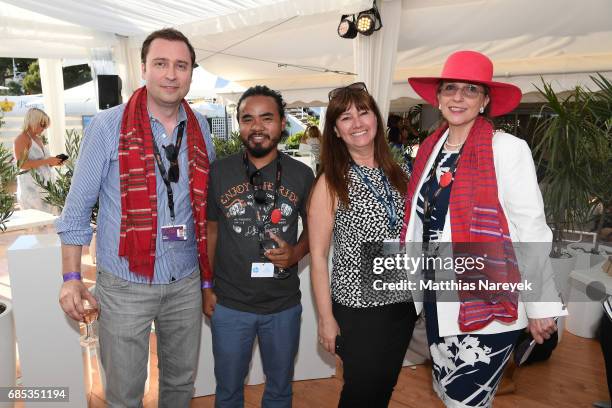 Guests attend From Dhaka to Cannes: A Celebration of Talent hosted by the International Emerging Film Talent Association at La Plage Royale on May...