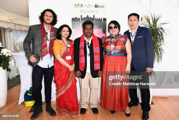 Guests attend From Dhaka to Cannes: A Celebration of Talent hosted by the International Emerging Film Talent Association at La Plage Royale on May...