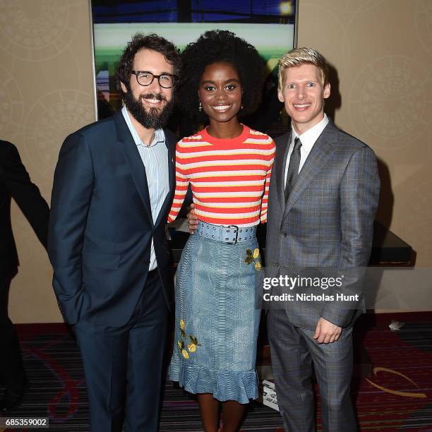 Josh Groban, Denee Benton and Lucas Steele attends the 83rd Annual Drama League Awards Ceremony and Luncheonat Marriott Marquis Times Square on May...