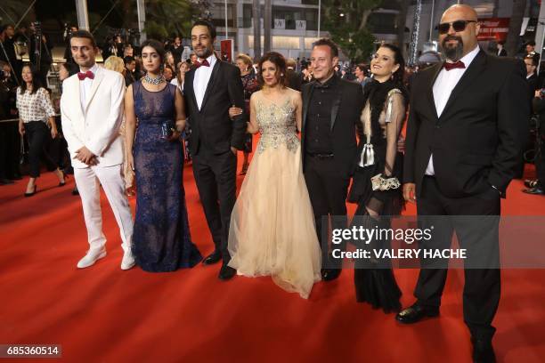 French-Tunisian producer Nadim Cheikhrouha, Tunisian director Kaouther Ben Hania , Tunisian actress Mariam Al Ferjani , Tunisian actor Ghanem Zrelli...