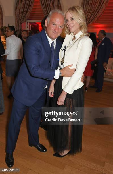 Charles Finch and Kate Driver attend The 9th Annual Filmmakers Dinner hosted by Charles Finch and Jaeger-LeCoultre at Hotel du Cap-Eden-Roc on May...