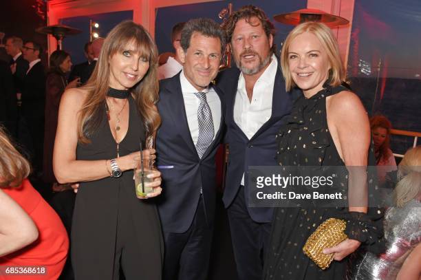 Henrietta Conrad, Josh Berger, Arpad Busson and Mariella Frostrup attend The 9th Annual Filmmakers Dinner hosted by Charles Finch and...