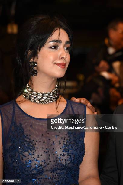 Actress Mariam Al Ferjani from the movie 'Alaka Kaf Ifrit ' attends the "Jupiter's Moon" premiere during the 70th annual Cannes Film Festival at...