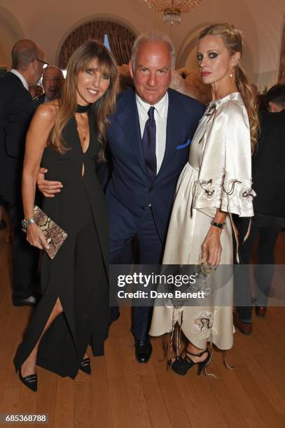 Henrietta Conrad, Charles Finch and Laura Bailey attend The 9th Annual Filmmakers Dinner hosted by Charles Finch and Jaeger-LeCoultre at Hotel du...