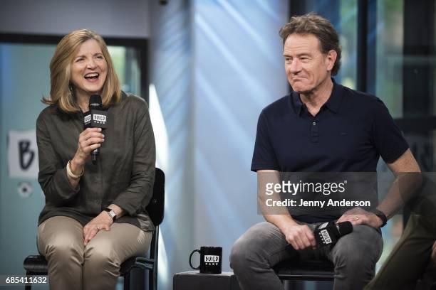Robin Swicord and Bryan Cranston attend AOL Build Series at Build Studio on May 19, 2017 in New York City.