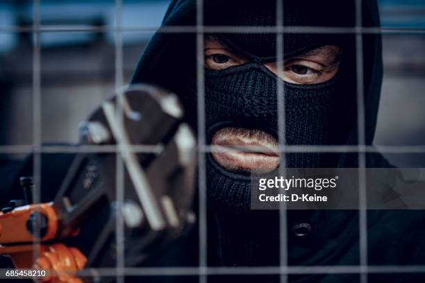 thief - bolt cutter stock pictures, royalty-free photos & images