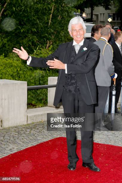 German presenter Frederic Meisner attends the Bayerischer Fernsehpreis 2017 at Prinzregententheater on May 19, 2017 in Munich, Germany.