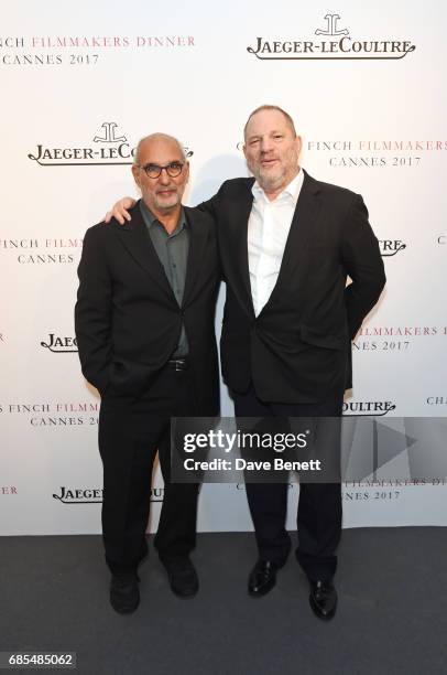 Alan Yentob and Harvey Weinstein attend The 9th Annual Filmmakers Dinner hosted by Charles Finch and Jaeger-LeCoultre at Hotel du Cap-Eden-Roc on May...