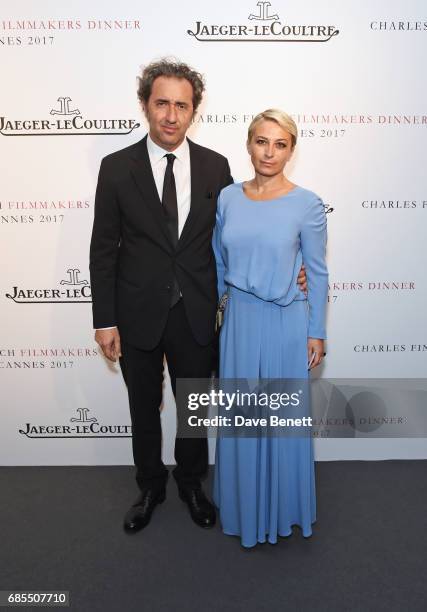 Paolo Sorrentino and Daniela D'Antonio attend The 9th Annual Filmmakers Dinner hosted by Charles Finch and Jaeger-LeCoultre at Hotel du Cap-Eden-Roc...