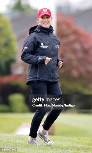 Zara Phillips attends the 5th edition of the 'ISPS Handa Mike Tindall Celebrity Golf Classic' at The Belfry on May 19, 2017 in Sutton Coldfield,...