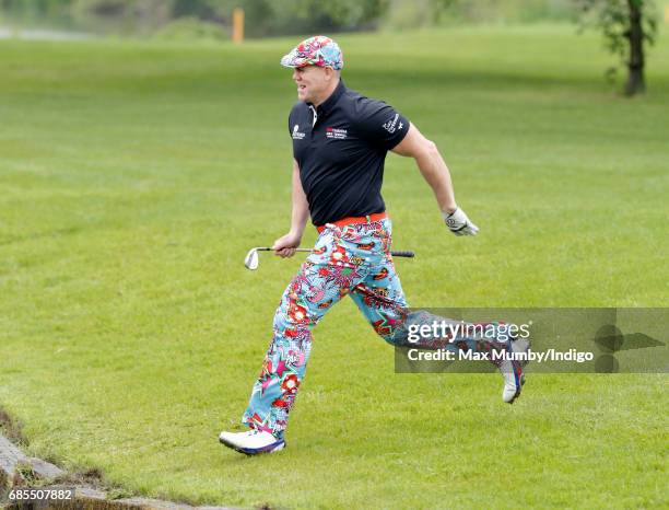 Mike Tindall takes part in the 5th edition of the 'ISPS Handa Mike Tindall Celebrity Golf Classic' at The Belfry on May 19, 2017 in Sutton Coldfield,...