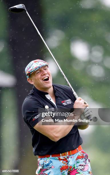 Mike Tindall takes part in the 5th edition of the 'ISPS Handa Mike Tindall Celebrity Golf Classic' at The Belfry on May 19, 2017 in Sutton Coldfield,...