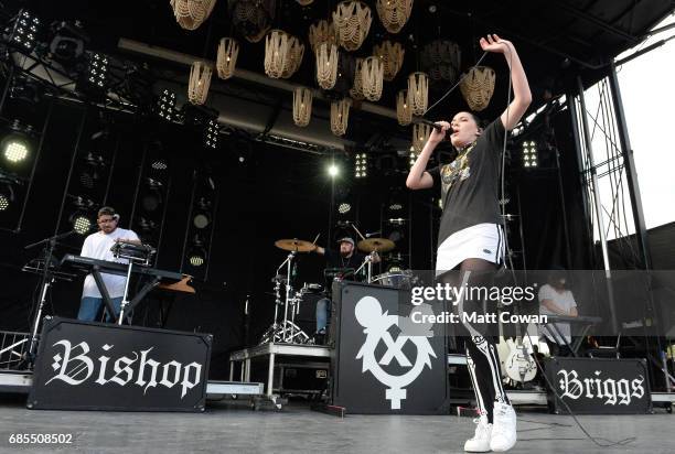 Bishop Briggs performs at the Fitz's Stage during 2017 Hangout Music Festival on May 19, 2017 in Gulf Shores, Alabama.