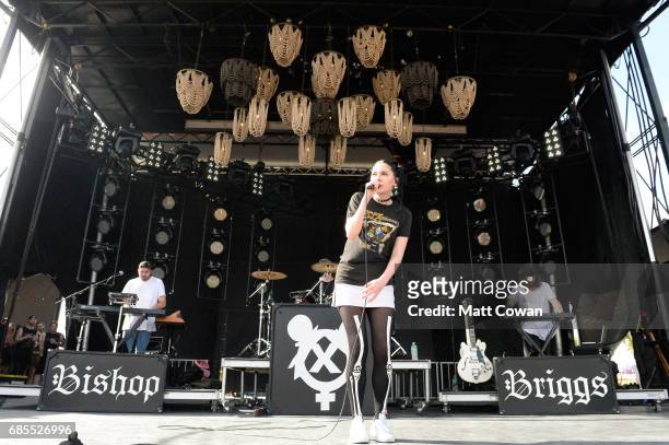 Bishop Briggs performs at the Fitz's Stage during 2017 Hangout Music Festival on May 19, 2017 in Gulf Shores, Alabama.