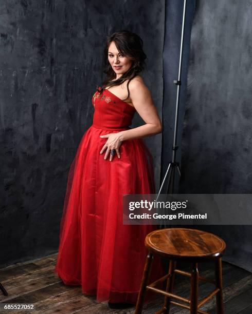 Poses at the 2017 Juno Awards Portrait Studio at the Canadian Tire Centre on April 1, 2017 in Ottawa, Canada.