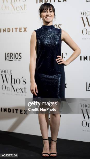 Spanish actress Andrea Trepat attends the 'Vogue Who's On Next' party at the El Principito Club on May 18, 2017 in Madrid, Spain.