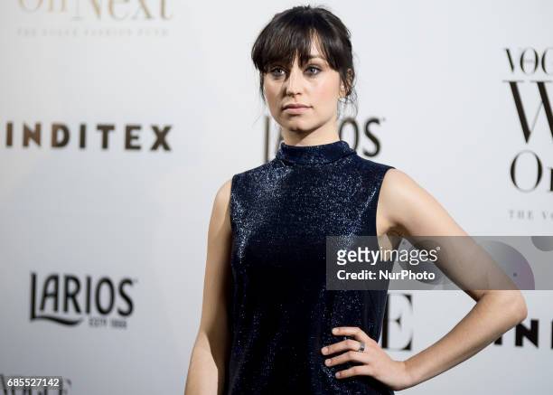 Spanish actress Andrea Trepat attends the 'Vogue Who's On Next' party at the El Principito Club on May 18, 2017 in Madrid, Spain.