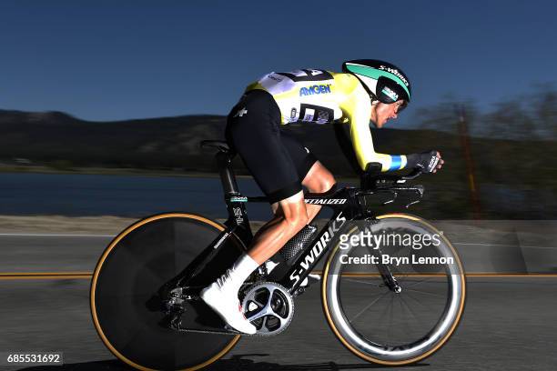 Rafal Majka of Poland and Bora-Hansgrohe in action during stage 6 of the AMGEN Tour of California, a 14.9 mile individual time trial around Big Bear...