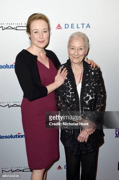 Jennifer Ehle and Rosemary Harris attend the 83rd Annual Drama League Awards Ceremony and Luncheonat Marriott Marquis Times Square on May 19, 2017 in...