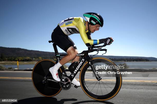 Rafal Majka of Poland riding for Bora-Hansgrohe rides during stage five of the AMGEN Tour of California from Ontario to Mt. Baldy on May 18, 2017 in...
