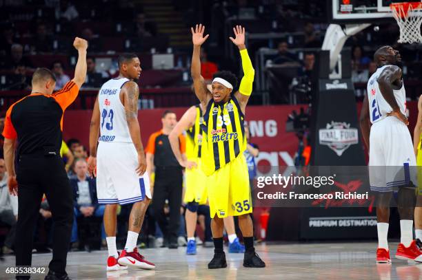 Bobby Dixon, #35 of Fenerbahce Istanbul during the Turkish Airlines EuroLeague Final Four Semifinal A game between Fenerbahce Istanbul v Real Madrid...