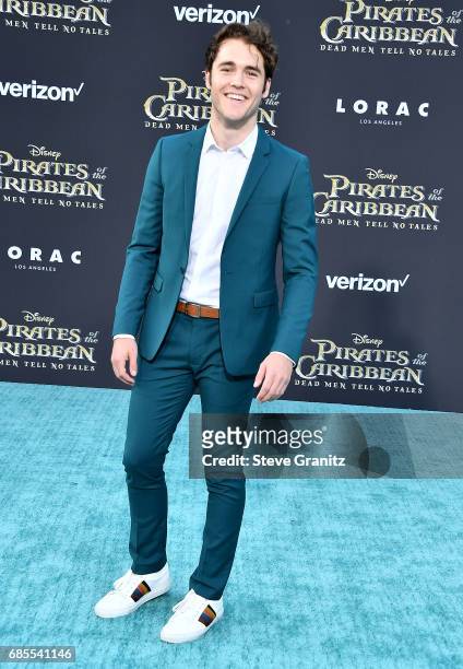 Charlie Depew arrives at the Premiere Of Disney's "Pirates Of The Caribbean: Dead Men Tell No Tales" at Dolby Theatre on May 18, 2017 in Hollywood,...