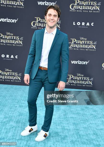 Charlie Depew arrives at the Premiere Of Disney's "Pirates Of The Caribbean: Dead Men Tell No Tales" at Dolby Theatre on May 18, 2017 in Hollywood,...