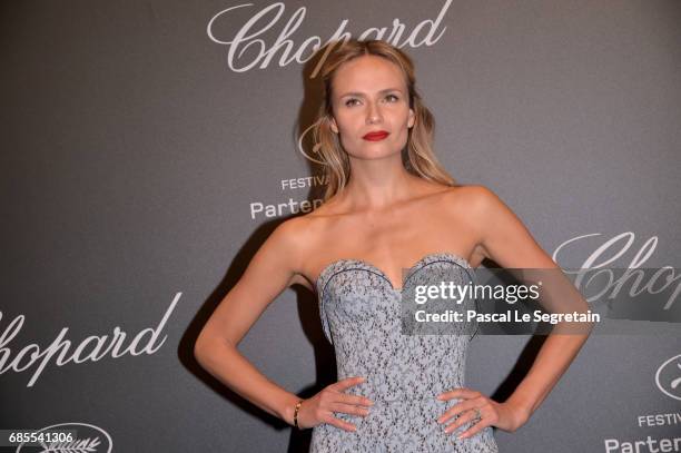 Natasha Poly attends the Chopard SPACE Party, hosted by Chopard's co-president Caroline Scheufele and Rihanna, at Port Canto on May 19 in Cannes,...