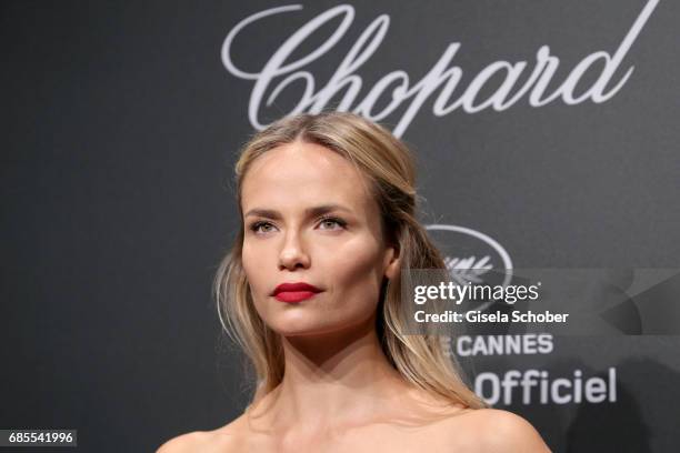 Natasha Poly attends the Chopard SPACE Party, hosted by Chopard's co-president Caroline Scheufele and Rihanna, at Port Canto on May 19 in Cannes,...