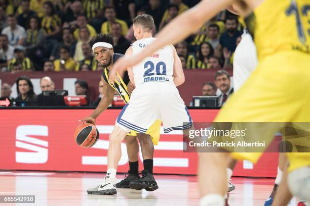 Bobby Dixon, #35 of Fenerbahce Istanbul in action during the Turkish Airlines EuroLeague Final Four Semifinal A game between Fenerbahce Istanbul v...