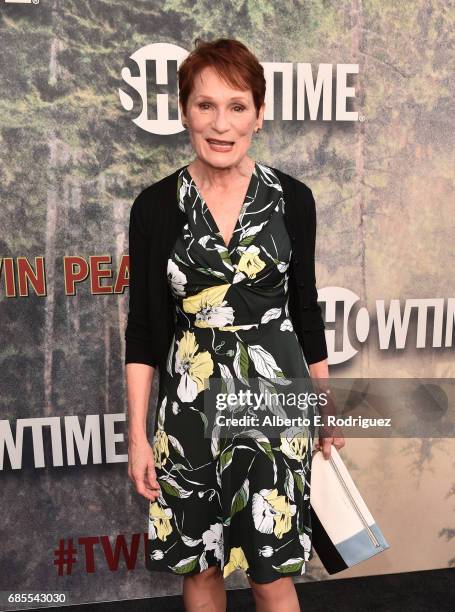 Wendy Robie attends the premiere of Showtime's "Twin Peaks" at The Theatre at Ace Hotel on May 19, 2017 in Los Angeles, California.