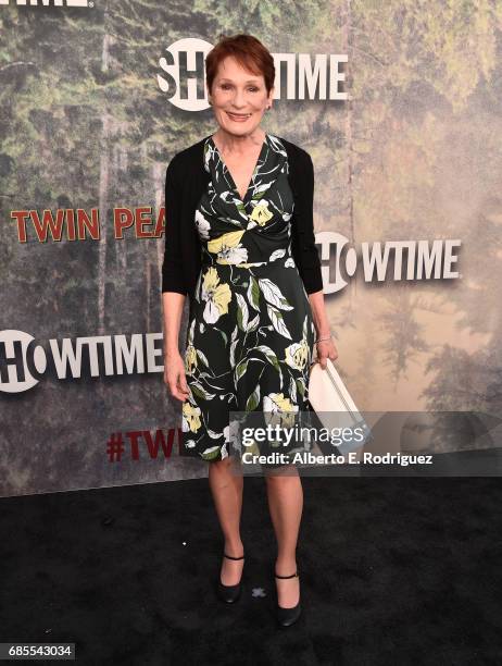 Wendy Robie attends the premiere of Showtime's "Twin Peaks" at The Theatre at Ace Hotel on May 19, 2017 in Los Angeles, California.