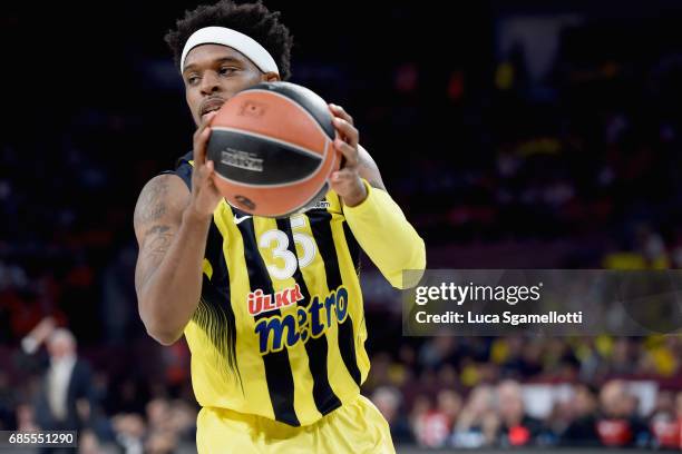 Bobby Dixon, #35 of Fenerbahce Istanbul in action during the Turkish Airlines EuroLeague Final Four Semifinal A game between Fenerbahce Istanbul v...