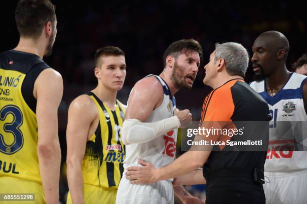 Rudy Fernandez, #5 of Real Madrid during the Turkish Airlines EuroLeague Final Four Semifinal A game between Fenerbahce Istanbul v Real Madrid at...