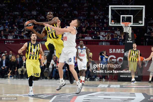 Ekpe Udoh, #8 of Fenerbahce Istanbul in action during the Turkish Airlines EuroLeague Final Four Semifinal A game between Fenerbahce Istanbul v Real...